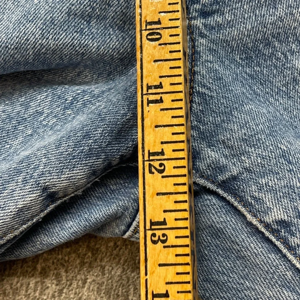 Madewell The Perfect Vintage Straight Jean Light Wash Distressed Size 30 cropped - Picture 6 of 11